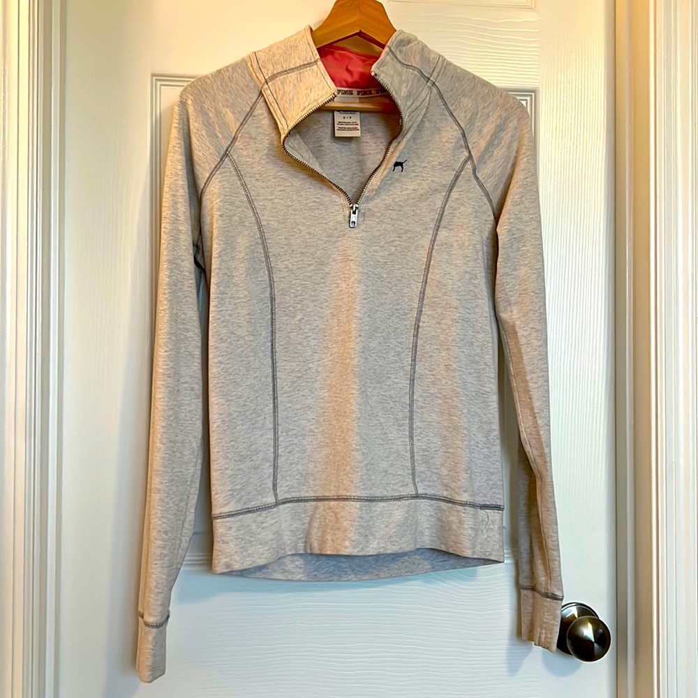 Small Victoria’s Secret pink quarter zip pull over